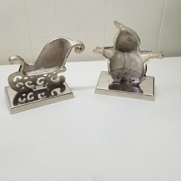 Santa Sleigh Christmas Stocking Holders Mantle - Picture 6 of 6